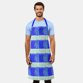 ラインの嵐ノイズ エプロン (着用した状態)