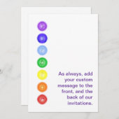 ラインの7チャクラ 招待状 (正面/裏面)