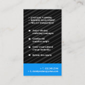 ラインをきれいにして下さい:: モノグラムの名刺 名刺 (裏面)