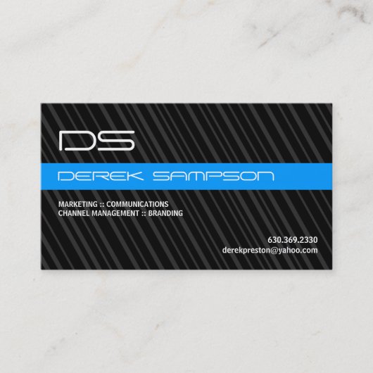 ラインをきれいにして下さい:: モノグラムの名刺 名刺 (正面)