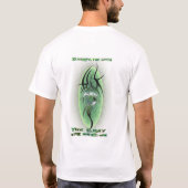 ラインをぼやけること Tシャツ (裏面)