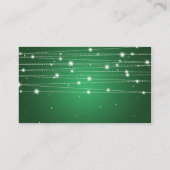 ラインを挿入きらめくありがとうエメラルドグリーン エンクロージャーカード (裏面)