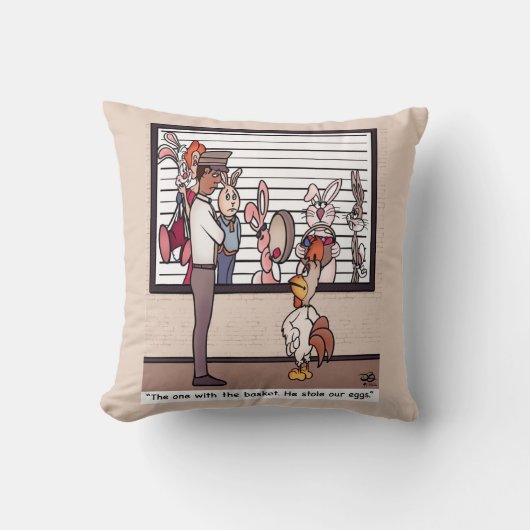 ラインアップ装飾用クッションのウサギ クッション (正面)