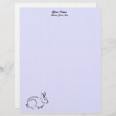 ラインアートうさぎ レターヘッド (正面/裏面)
