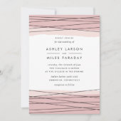 ラインアートのフラッシュウェディング招待状 招待状 (正面)