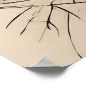 ラインアートの母性プリント ポスター (角)