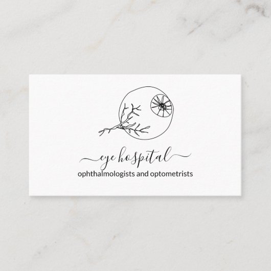 ラインアートアイドクター眼科医の眼科医 名刺 (正面)