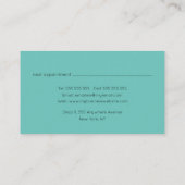 ラインアートインクモダン先住民アーティザンビジネスアポ 予約カード (裏面)