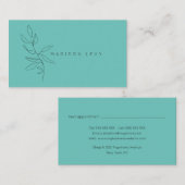 ラインアートインクモダン先住民アーティザンビジネスアポ 予約カード (正面/裏面)