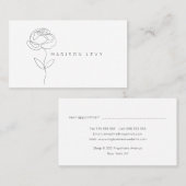 ラインアートインクモダン先住民職人ビジネス 予約カード (正面/裏面)