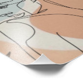 ラインアートウーマン離れと写真拡大 フォトプリント            (角)