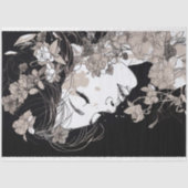 ラインアートウーマン5デコページ紙 薄葉紙 (正面)