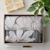 ラインアートウーマン7デコページ紙 薄葉紙 (ギフト)