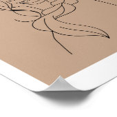 ラインアートウーマン ポスター (角)