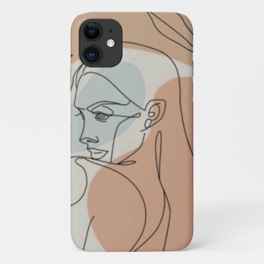 ラインアートウーマン Case-Mate iPhoneケース (裏面)
