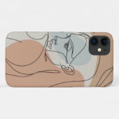 ラインアートウーマン Case-Mate iPhoneケース (裏面(横))