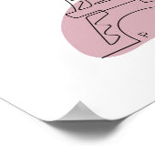 ラインアートエッフェルタワーポスター ポスター (角)