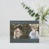 ラインアートエメラルド卒業パーティー写真 ポストカード (スタンド正面)