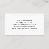 ラインアートカメラアイコン 名刺 (裏面)