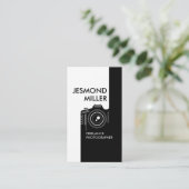 ラインアートカメラフォトグラファー名刺 名刺 (スタンド正面)