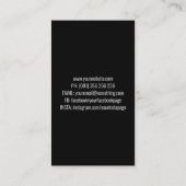 ラインアートカメラフォトグラファー名刺 名刺 (裏面)