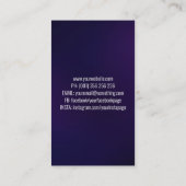 ラインアートカメラフォトグラファー名刺 名刺 (裏面)