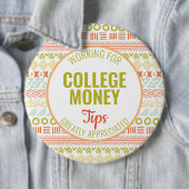 ラインアートカラフルのヒントを参照 |大学のお金 缶バッジ (インサイチュ)