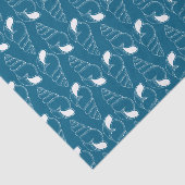 ラインアートシーシェルパターン海ブルーティッシュペーパー 薄葉紙 (詳細)