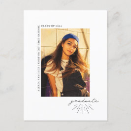 ラインアートスクリプト卒業パーティーの写真 ポストカード