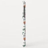 ラインアートスケッチ猫と花 Case-Mate iPhoneケース (裏面/左)