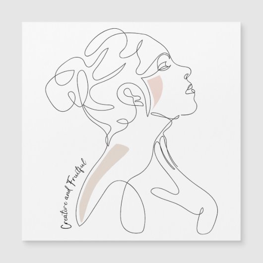 ラインアートスケッチ-クリエイティブと実り多い (正面)