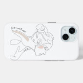 ラインアートスケッチ-クリエイティブと実り多い Case-Mate iPhoneケース (裏面 (横))