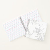 ラインアートデザインスパイラルノートブック ノートブック (内部)