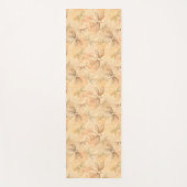 ラインアートトンボの花の桃模様 ヨガマット (正面)