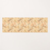 ラインアートトンボの花の桃模様 ヨガマット (正面(横))