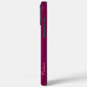 ラインアートバタフライ，マゼンタ Case-Mate iPhoneケース (裏面 / 左)