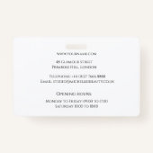 ラインアートファッションメイクアップ、メイクアップアーティストブランディング バッジ (裏面)