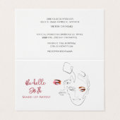 ラインアートファッションメイクアップ、メイクアップアーティストブランディング 名刺 (外部フラット)