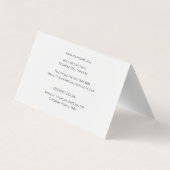 ラインアートファッションメイクアップ、メイクアップアーティストブランディング 名刺 (裏面)