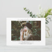 ラインアートフォト卒業パーティー 招待状 (スタンド正面)