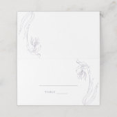 ラインアートフラワーアーチラベンダー座席表 プレイスカード (外部開封)