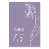 ラインアートフラワーアーチラベンダー テーブルナンバー (裏面)