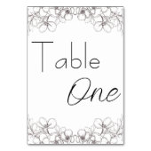 ラインアートフローラウェディングレセプションシーティングチャート テーブルナンバー (正面)