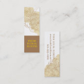 ラインアートフローリスト製品ラベルカード スキニー名刺 (正面/裏面)