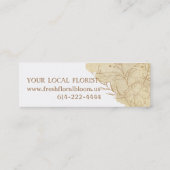 ラインアートフローリスト製品ラベルカード スキニー名刺 (裏面)