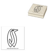 ラインアートペンギミニマルン ラバースタンプ (押印)