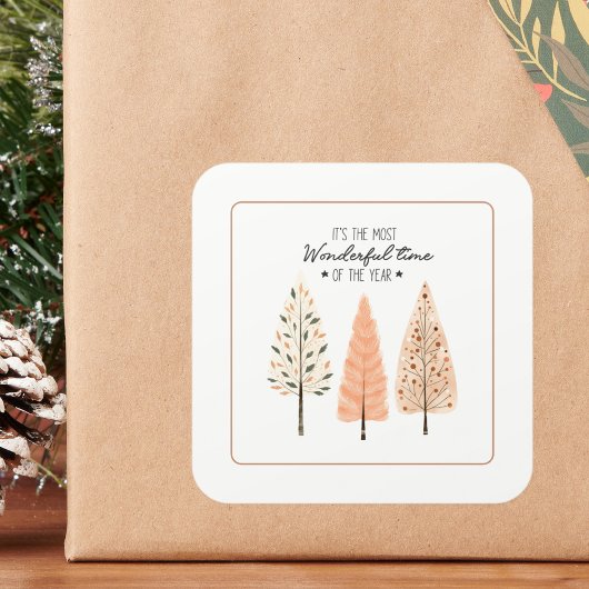 ラインアートボホ自然ミニマモダンリスト北松 スクエアシール