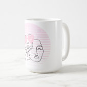 ラインアートマグ コーヒーマグカップ (正面右)