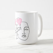 ラインアートマグ コーヒーマグカップ (正面右)