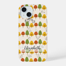 ラインアート動物と秋の木|過去記事